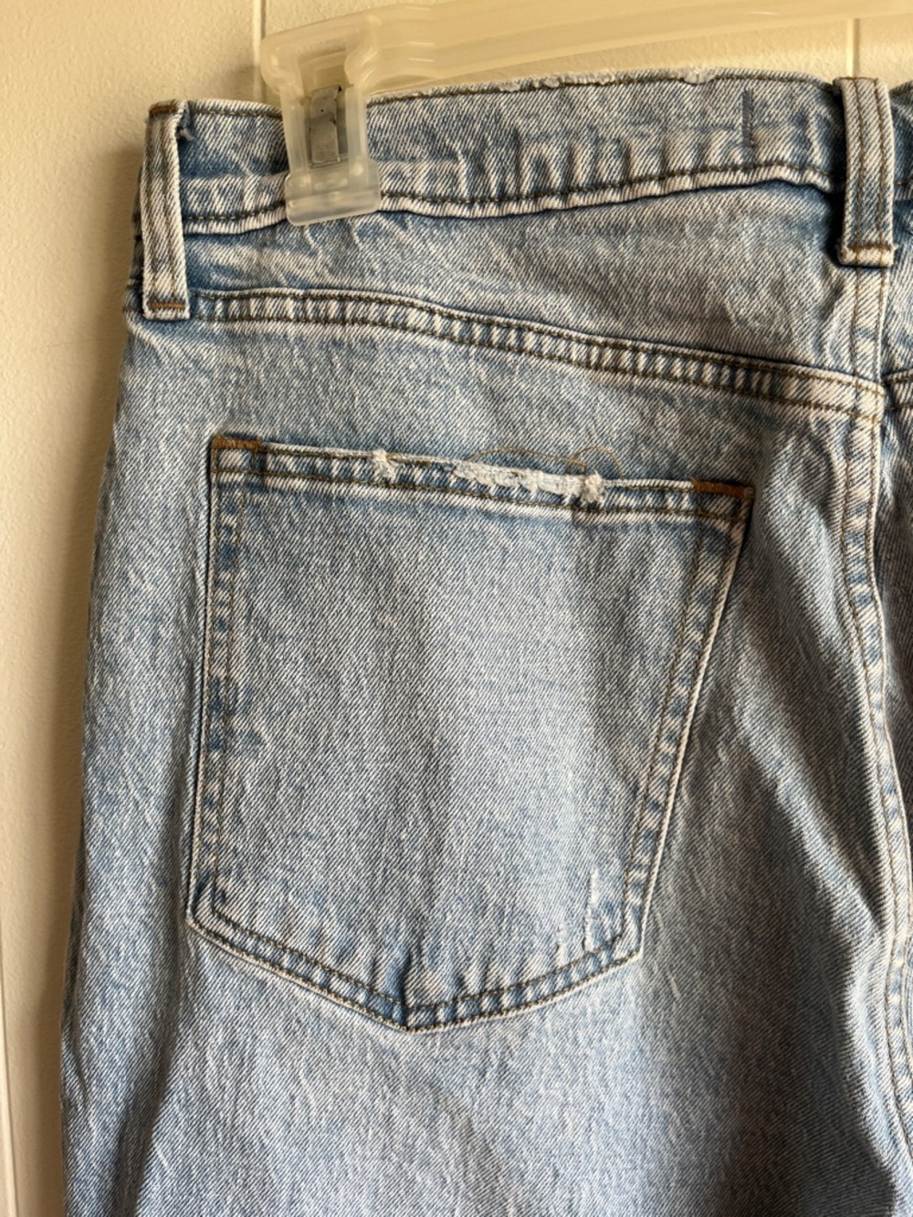 Abercrombie & Fitch Women's 90s Straight Ultra High-Rise Blue Jeans Sz 32/14 S - Picture 11 of 12